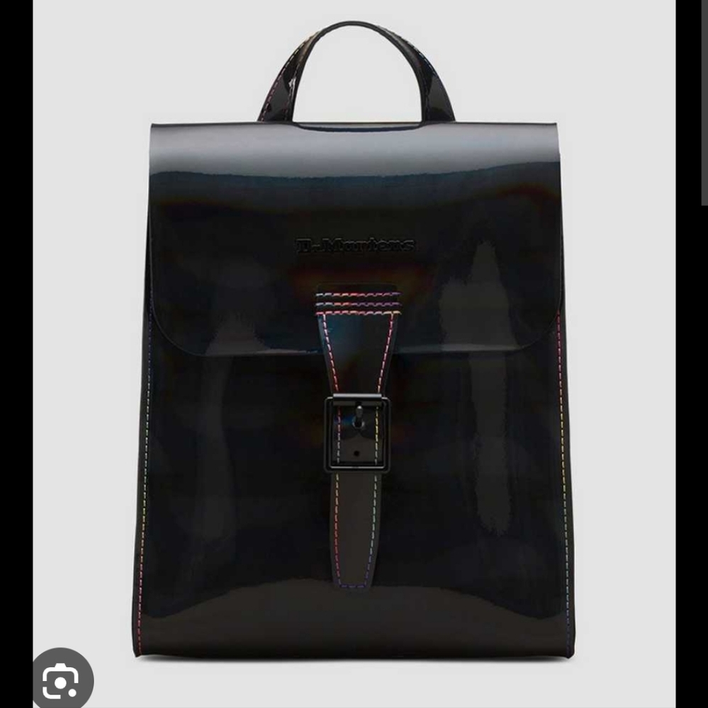 Dr. Martens rainbow holographic backpack